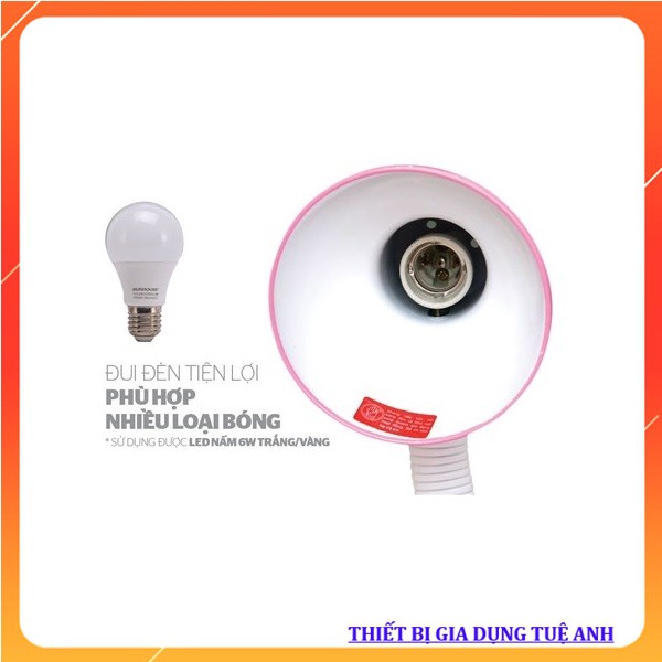 Đèn bàn SUNHOUSE SH-SL-06P - Chính hãng Sunhouse. Tặng kèm bóng led Sunhouse A6W chống cận thị.