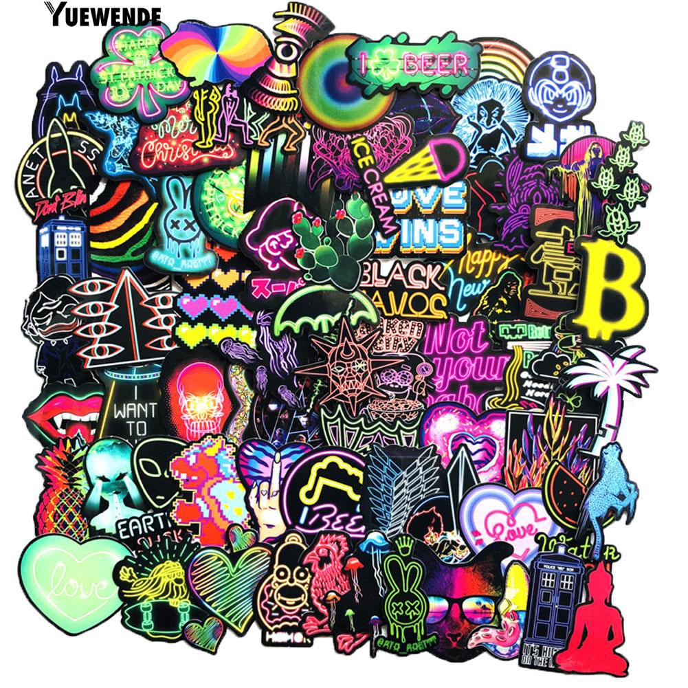 Bộ 60 sticker dán trang trí vali hình ván trượt
