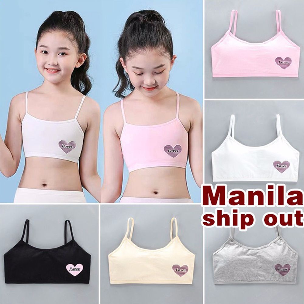 Áo lót vải cotton Hai Dây Thoáng Khí Có Đệm Ngực Không Gọng Thép Hình Trái Tim Nhiều Màu Đơn Giản Cho Nữ | BigBuy360 - bigbuy360.vn