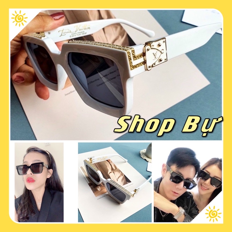 (LOẠI XỊN CHẤT ĐẸP) Kính râm unisex đẳng cấp sang chảnh thời trang đen / trắng