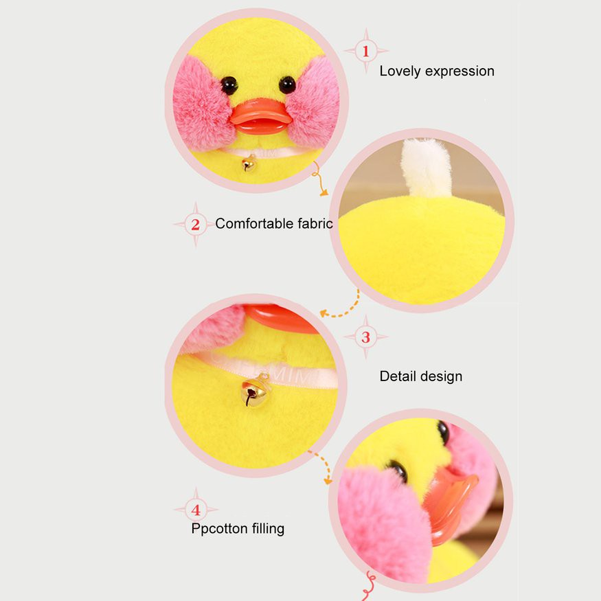 Thú Nhồi Bông Hình Con Vịt Màu Vàng 0723