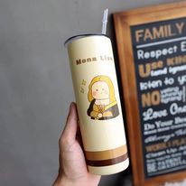 Bình giữ nhiệt inox an toàn dung tích 650ml, ly giữ nhiệt chống va đập họa tiết con ong siêu hot | BigBuy360 - bigbuy360.vn