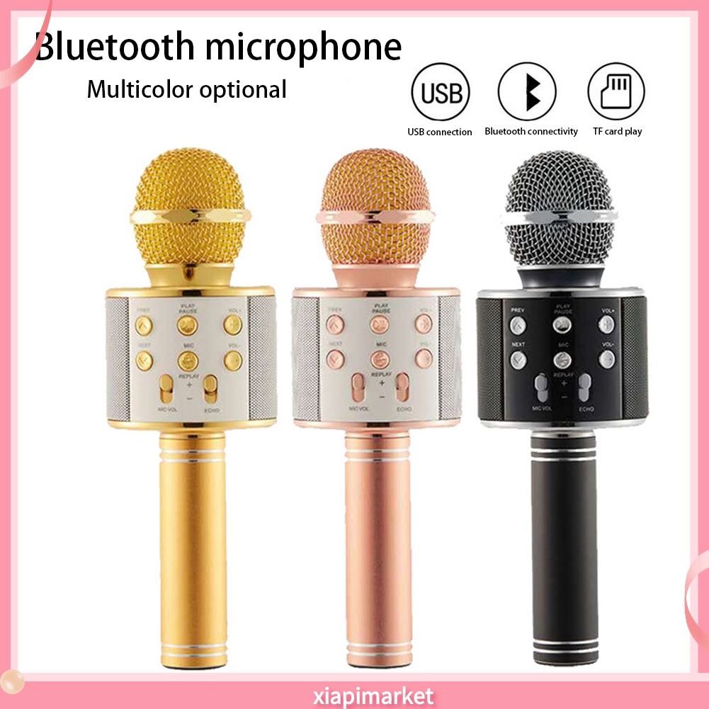 Micro Bluetooth Không Dây Kiêm Loa Hát Karaoke Điện Thoại