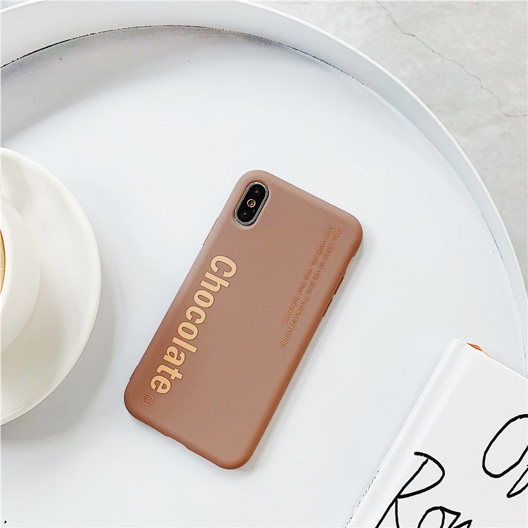 Ốp lưng iphone Chocolate TPU trơn dẻo mềm 5/5s/6/6plus/6s/6splus/7/7plus/8/8plus/x/xr/xs/11/12/pro/max/plus/promax | BigBuy360 - bigbuy360.vn