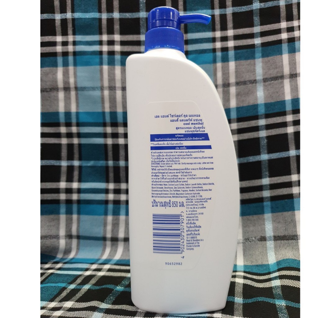Dầu Gội Head & Shoulder 850ml Thái Lan Mát Lạnh Sạch Gàu