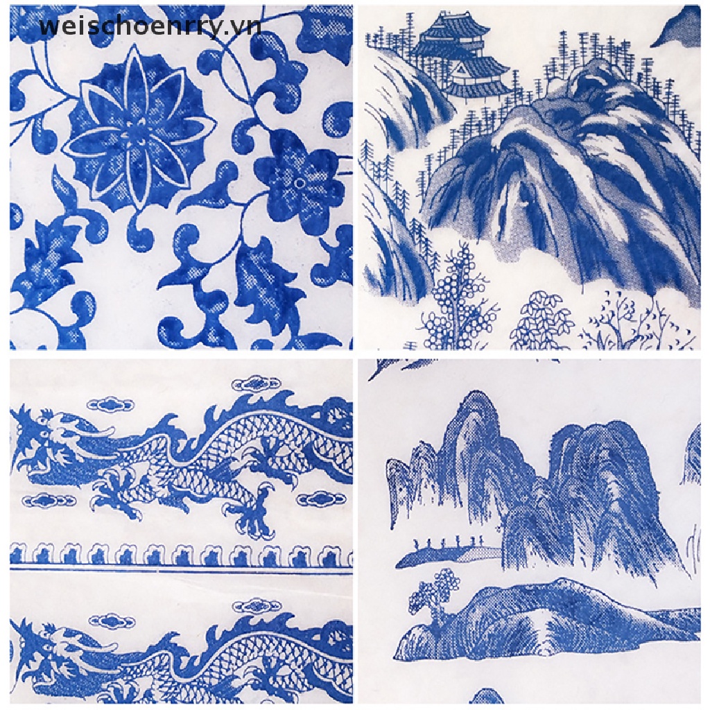 【WW】 Ceramic Clay Transfer Paper Underglaze Decal Paper Jingdezhen Blue and White .