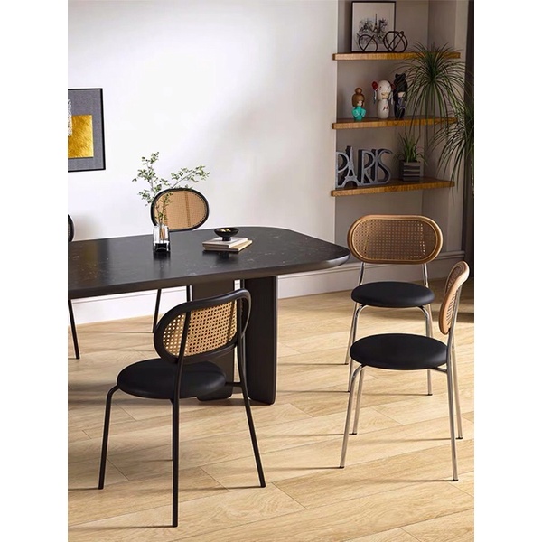 Ghế mây tựa lưng Nohor chair - Ghế decor phòng khách, bàn ăn vintage