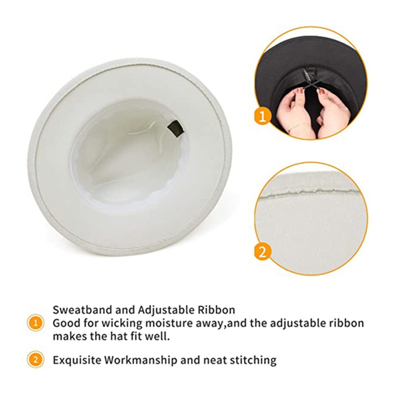 Mũ Fedora Jazz Đính Hạt Ngọc Trai Giả Vành Rộng Cho Nhà Thờ Lễ Hội