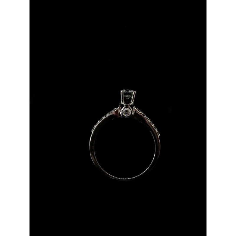 Kim cương Moissanite kiểm định ép vỉ - Nhẫn bạc 950 xi bạch kim