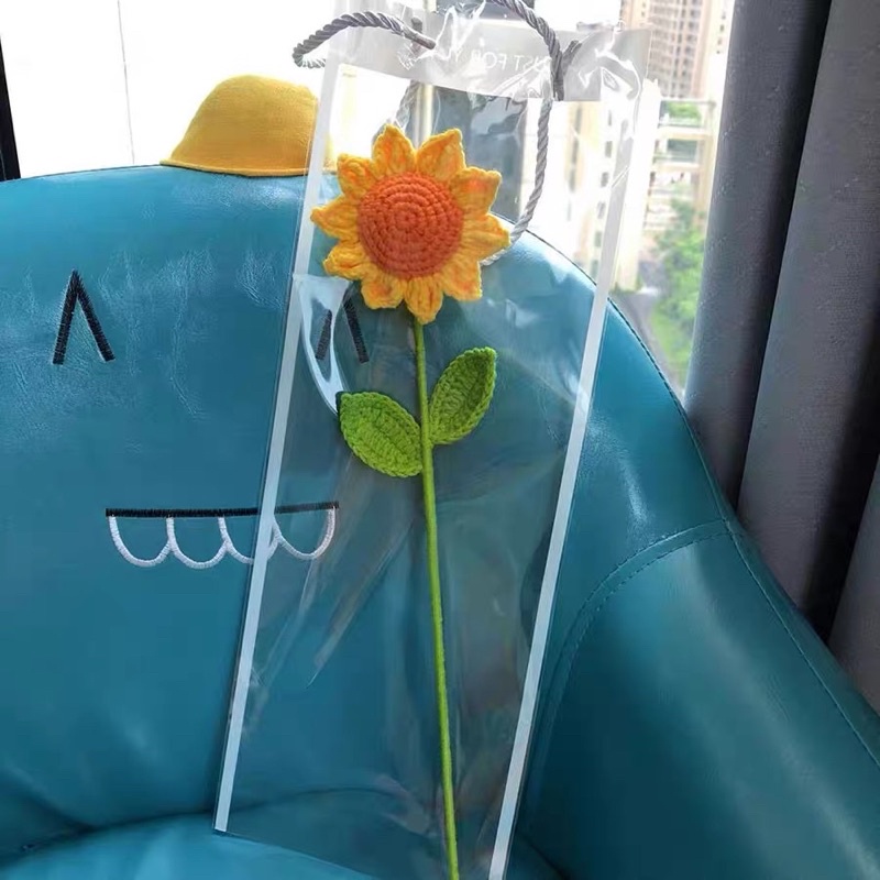 DIY Gói Nguyên Liệu Móc Chậu Hoa Hướng Dương     - Quà Tặng Handmade Tự Làm Ý Nghĩa [Có hướng dẫn]