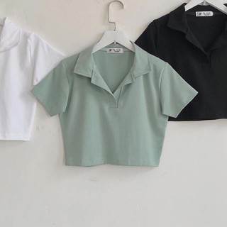 Áo Croptop POLY Nữ Vải Đẹp