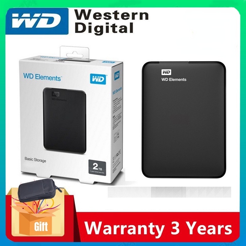 Ổ Cứng Ngoài WD 1TB 2TB 2.5 "USB 3.0 HDD Cho PC / Laptop
