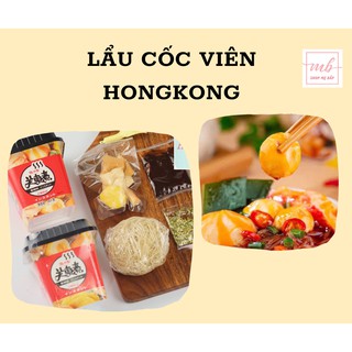 Lẩu Cốc Viên Hong Kong - Hộp 145gram - Shop Mẹ Bắp - Full topping [Date 2022]