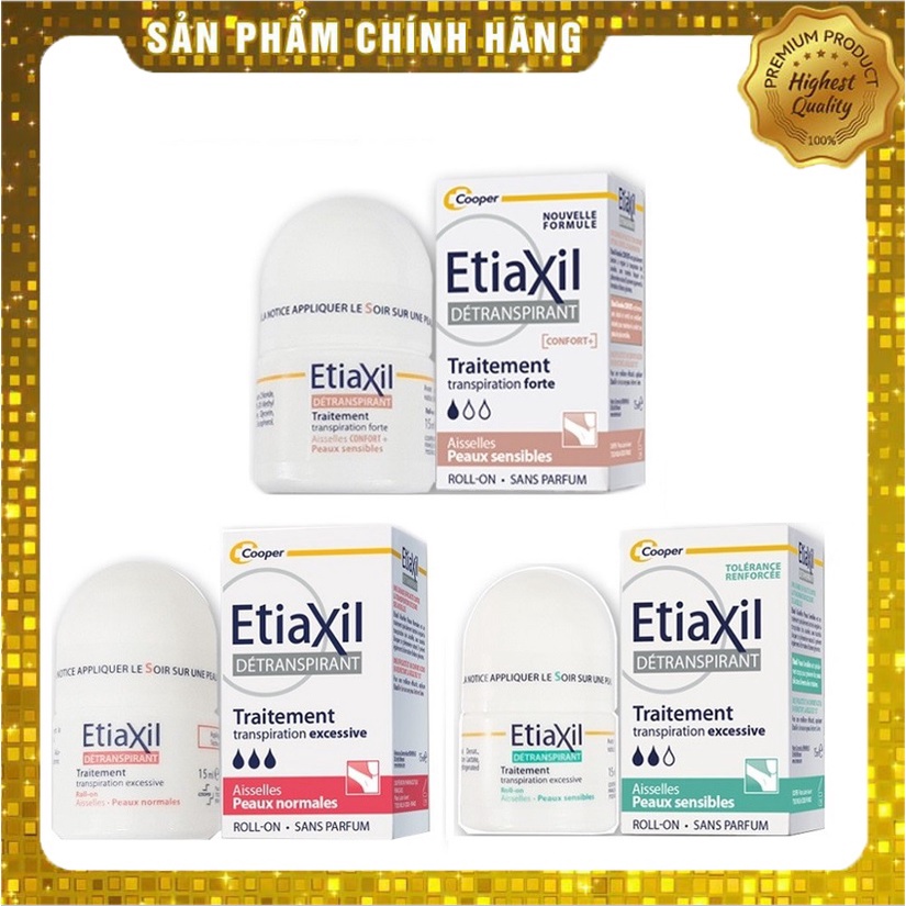 Lăn Khử Mùi Ngăn Mồ Hôi Hiệu Quả Etiaxil 15ml