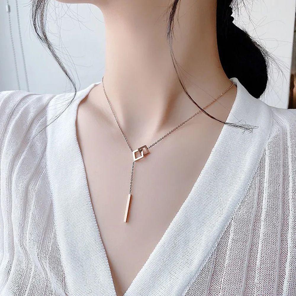 Vòng Cổ Dây Xích Cổ Điển Cho Nữ