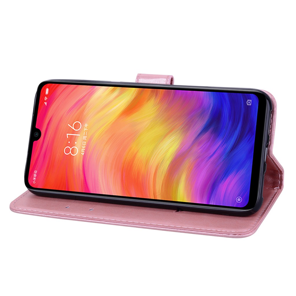 Bao da điện thoại dập họa tiết hoa hồng cho Xiaomi Redmi Note 7 Redmi 7 7A 6 6A 6Pro Xiaomi Redmi Note 6 Pro 5 S2 K20