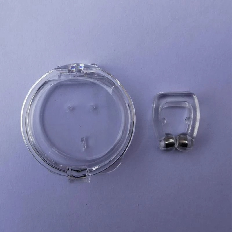 [Hàng mới về] Dụng cụ kẹp mũi chống ngáy bằng silicon từ tính cho nữ và nam