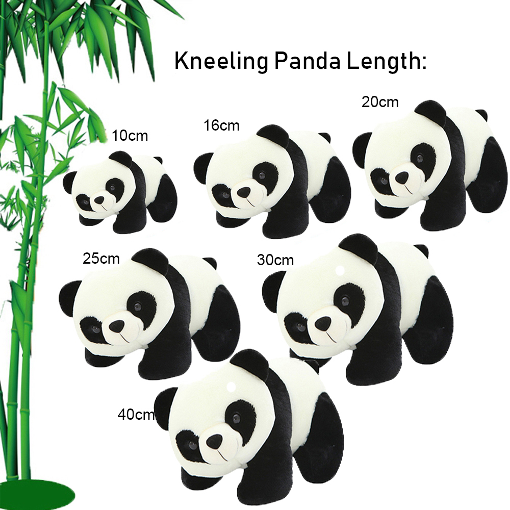 Đồ chơi gấu trúc nhồi bông hoạt hình dễ thương cho bé tùy chọn kiểu dáng