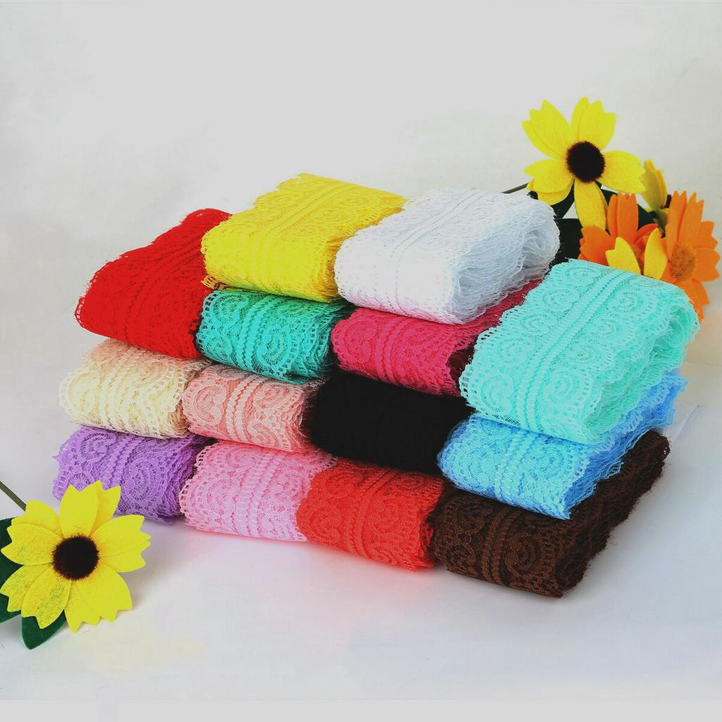 Dây ruy băng ren 5yard 45mm chất lượng cao đa năng