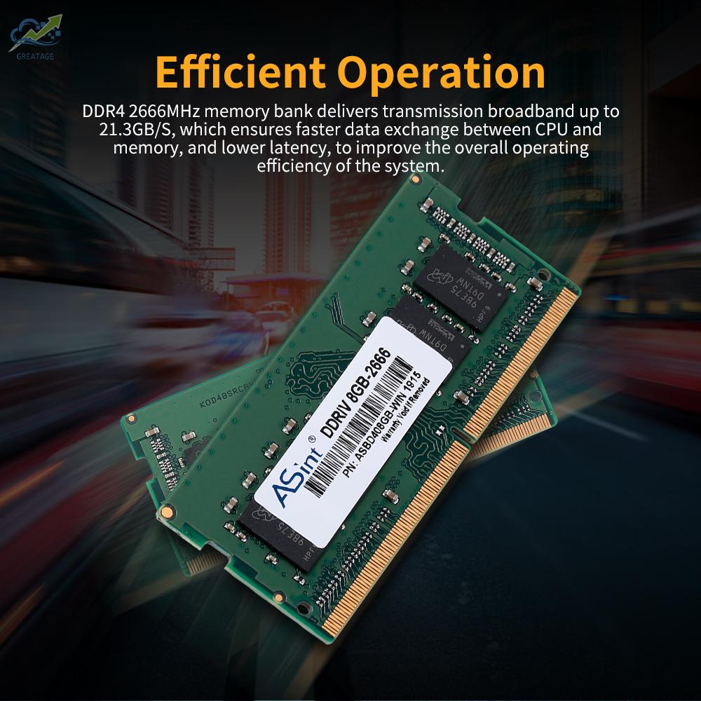 Thẻ Nhớ Máy Tính Asint So-Ddr4-2666 - 4gb Ddr4 2666mhz Laptop Ram 240pin | BigBuy360 - bigbuy360.vn