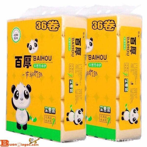 Giấy Vệ Sinh Gấu Trúc Cuộn Siêu Dai (36 Cuộn)