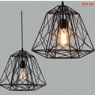 Đèn thả trần kim cương rối phi 33x40cm(có bóng led ST64)