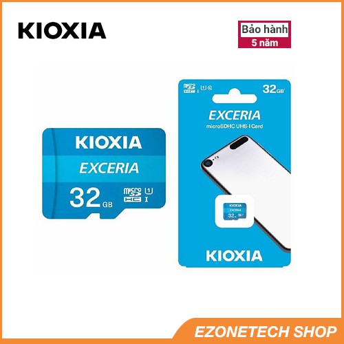 Thẻ Nhớ MicroSD Kioxia Toshiba Exceria Tốc Độ 100Mb/s Class 10 Chính Hãng