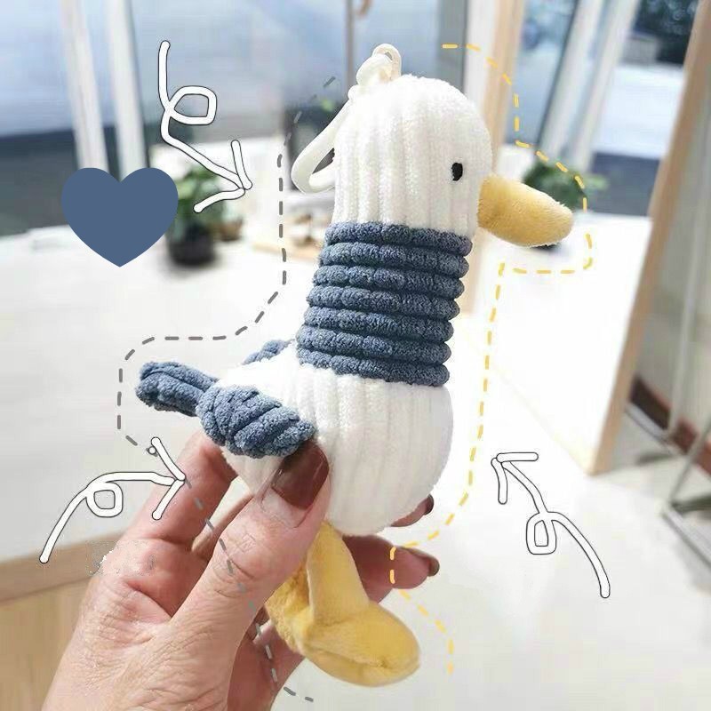 K Móc Khóa Hình Chú Vịt Nhồi Bông Đáng Yêu Dễ Thương 9 23