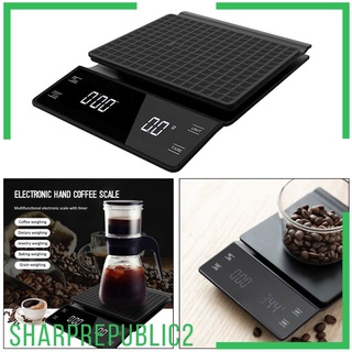 LED Display High Precision Coffee Scale With Timer Digital Kitchen Scales