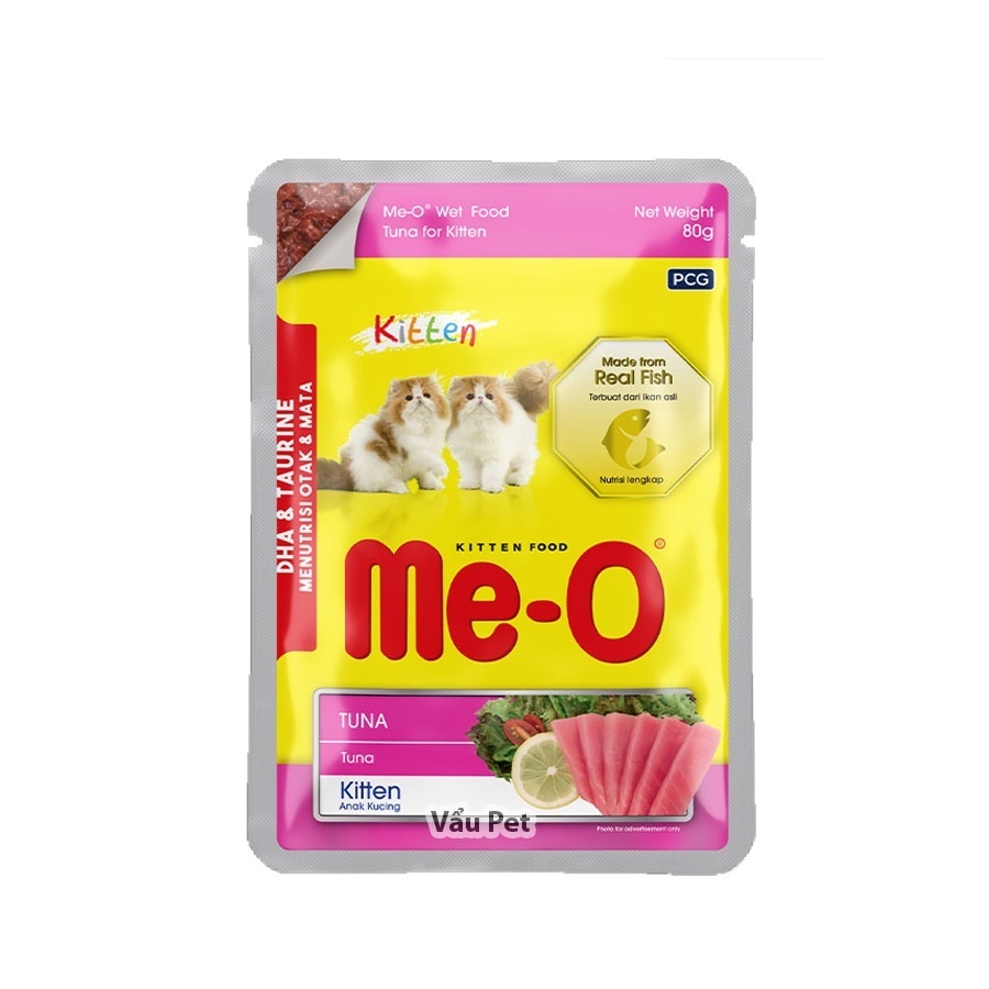 Pate mèo Me-o 80g - Pate cho mèo con, mèo lớn đầy đủ dinh dưỡng