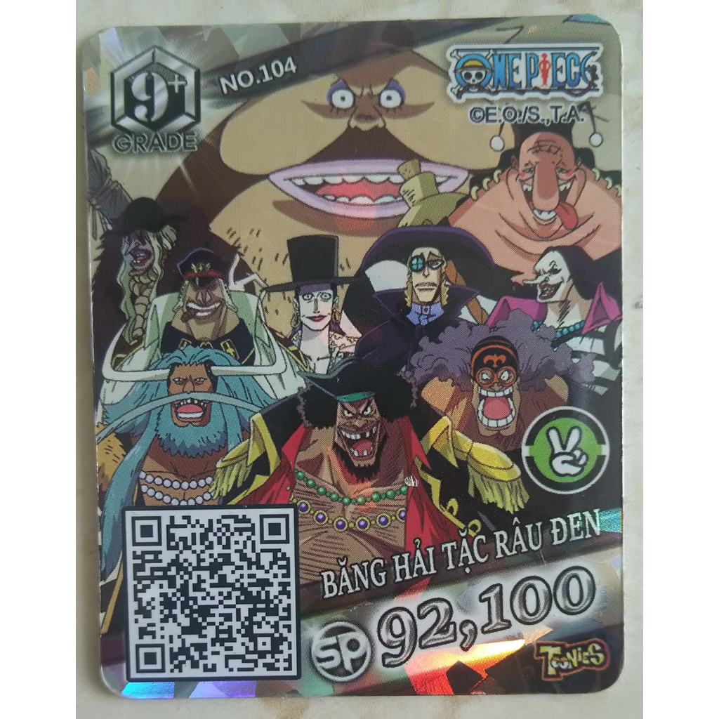 Thẻ Toonies Truy nã One Piece