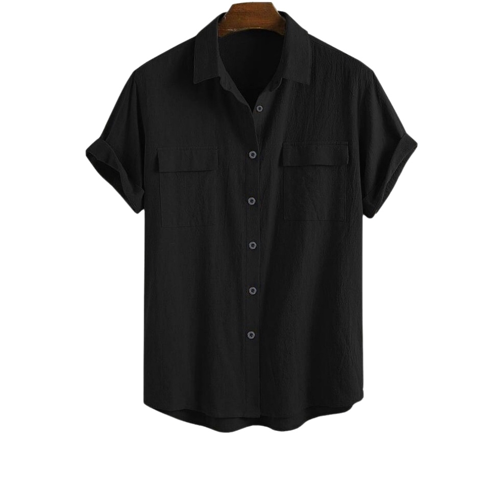 Áo sơ mi đũi nam cổ bẻ túi hộp The 1975 Áo có cổ thời trang nam cao cấp