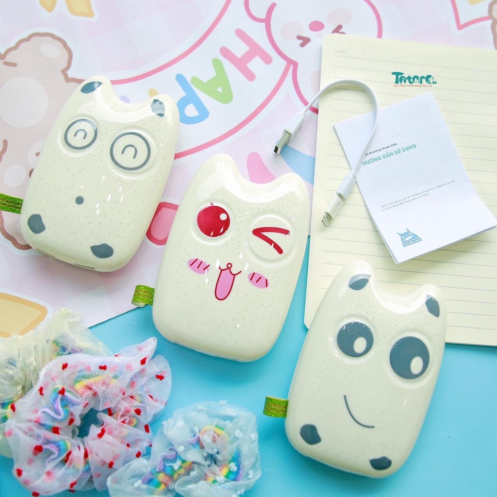 Pin sạc dự phòng chính hãng vPower Totoro Pokemon Panda chất lượng cao sản xuất bởi Totoro Việt Nam