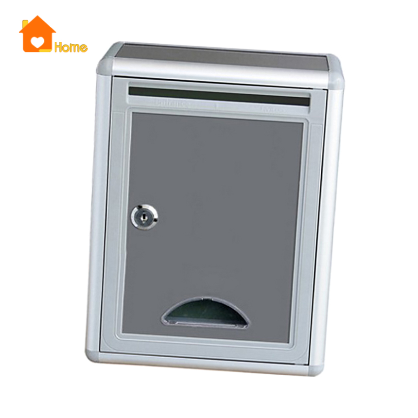 [Love_Home]1xAluminium Alloy Mailbox Wall Mounted Outdoor Letter Post Mail Box