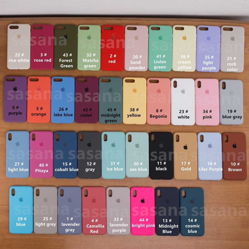 Ốp điện thoại silicon màu trơn cho iPhone 12 12 PRO MAX /12MINI /11 Pro Max X XS Max XR 7 8 6s 6P 7P 8P | BigBuy360 - bigbuy360.vn