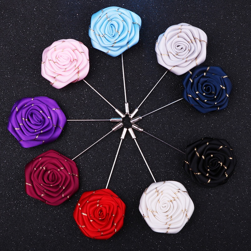 EFAN Ghim Cài Áo Hình Hoa Hồng Thời Trang Hàn Quốc Cho Nam