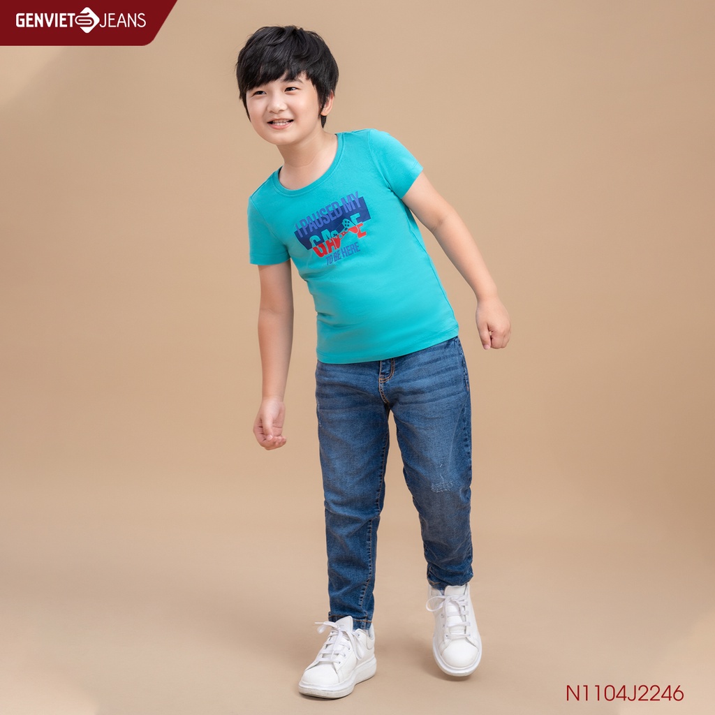 Quần Jeans Kid Thời Trang Bé Trai Genviet Kids N1104J2246