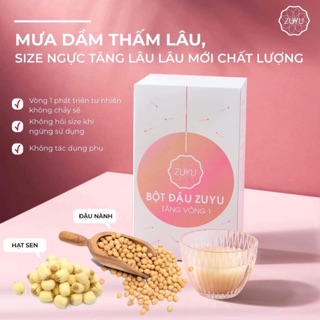 [ Mua 1 Tặng 2 ] ❤️ Bột Đậu ZuYu Tăng Vòng 1 + Tặng Kèm Tinh Dầu Massage + Thước đo