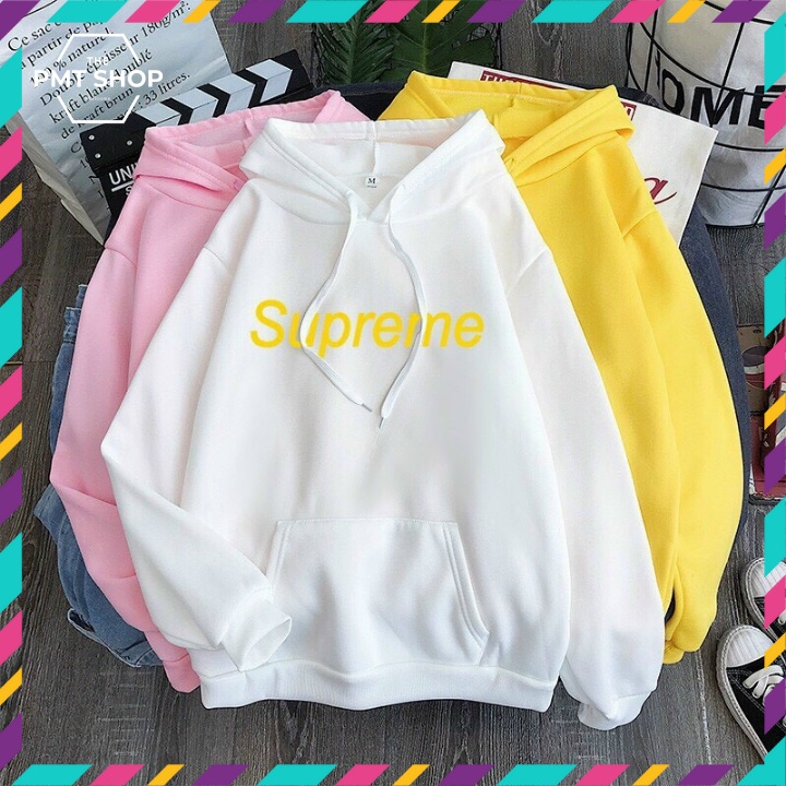 ÁO KHOÁC HOODIES UNISEX CÓ NÓN MT-SUPREME CHẤT NỈ BÔNG CAO CẤP DẦY DẶN PHONG CÁCH THỂ THAO