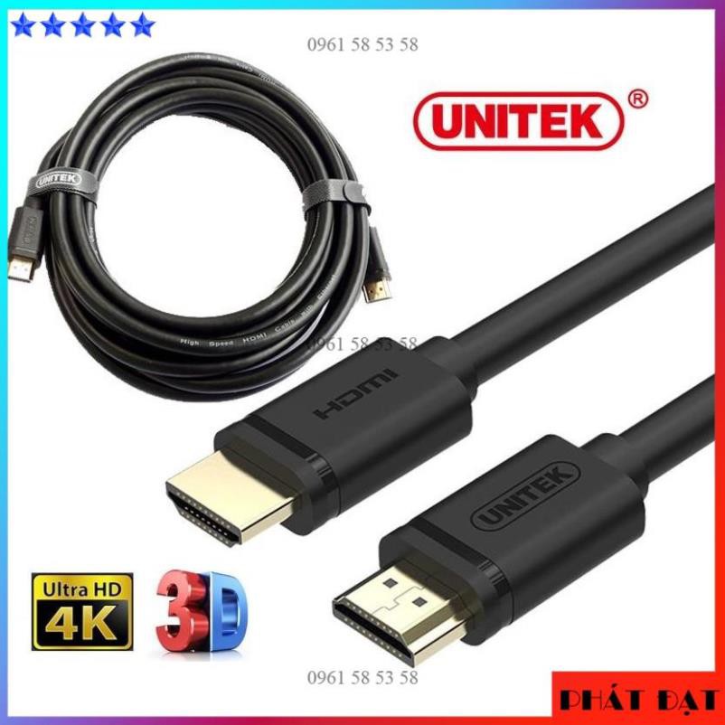 [CHÍNH HÃNG] Cáp HDMI To HDMI 1.5m 1.4 4K 3D UNITEK Y-C137M (TĐSG)