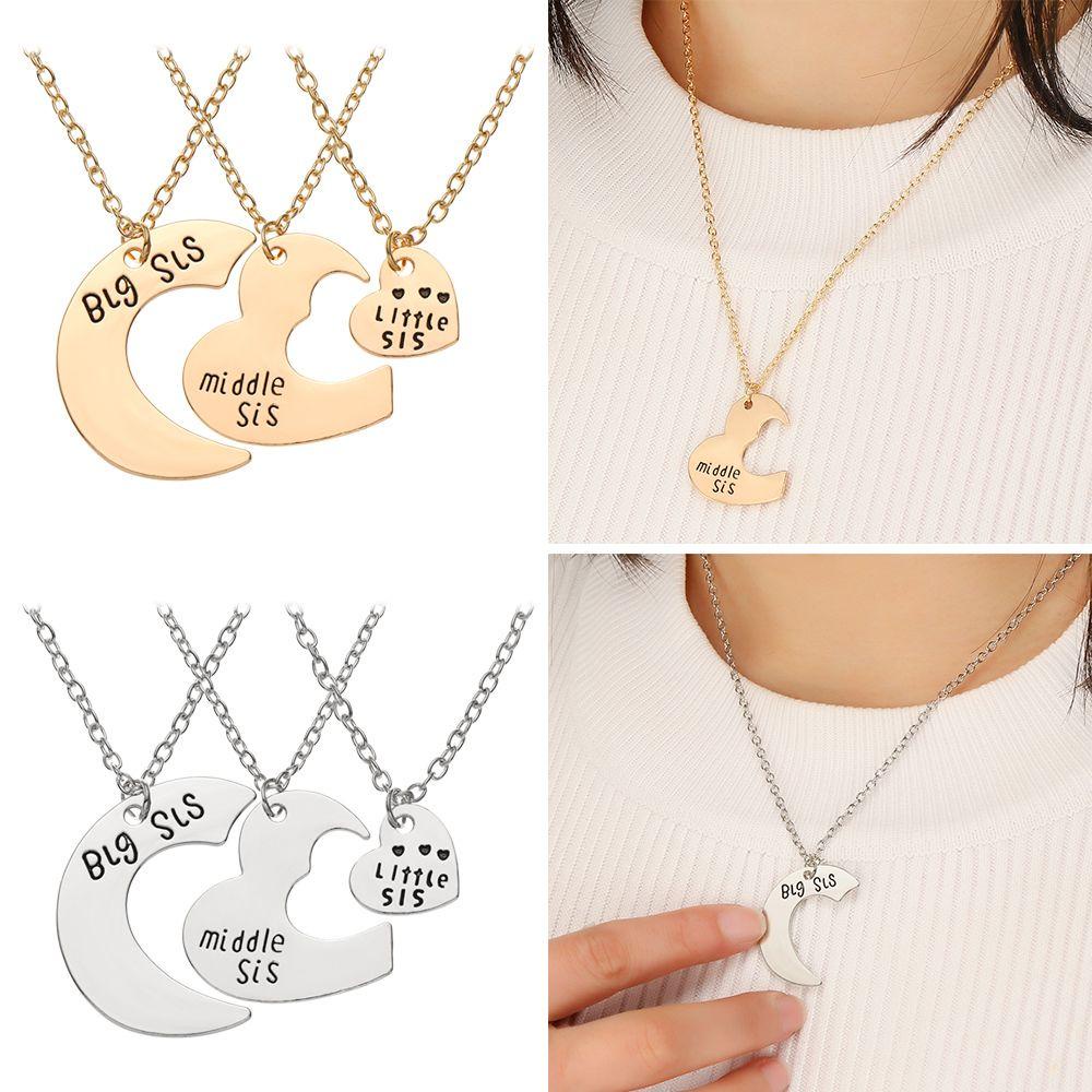Bộ 3 Dây Chuyền Ghép Hình Chị Em Ý Nghĩa