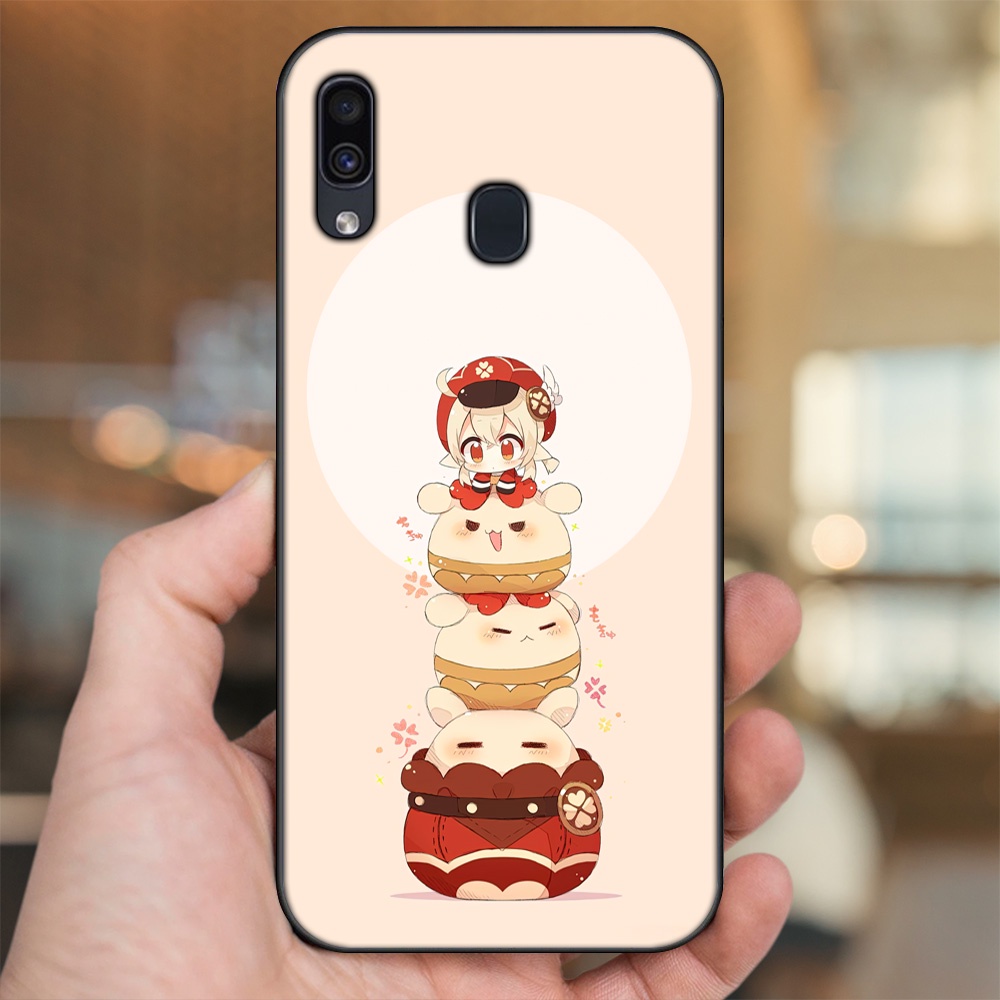 Ốp lưng Samsung A20, A30, A40, M20 viền đen in hình Klee Genshin Impact