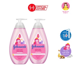 Combo 2 Chai Dầu Gội Johnson s Óng Mượt Cho Bé Gái - Dung tích 500mlx2