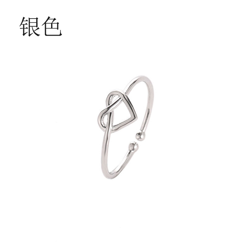Nhẫn Mạ Vàng / Bạc Thiết Kế Đơn Giản Cho Nữ