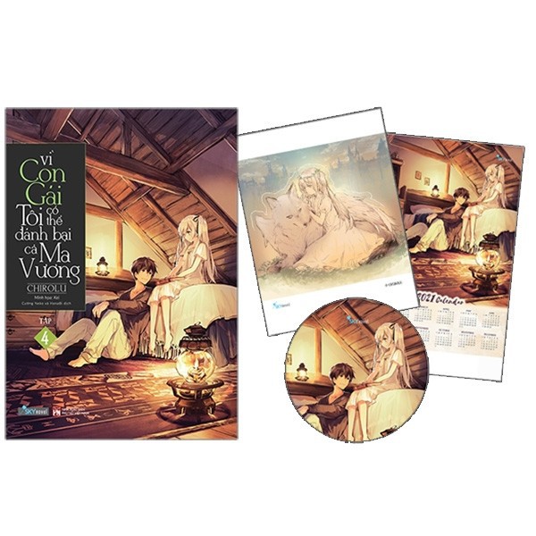 Sách - Vì Con Gái Tôi Có Thể Đánh Bại Cả Ma Vương - Tập 4 - Bìa Cứng - Tặng Kèm Bookmark + Poster Lịch 2021 + Standee La