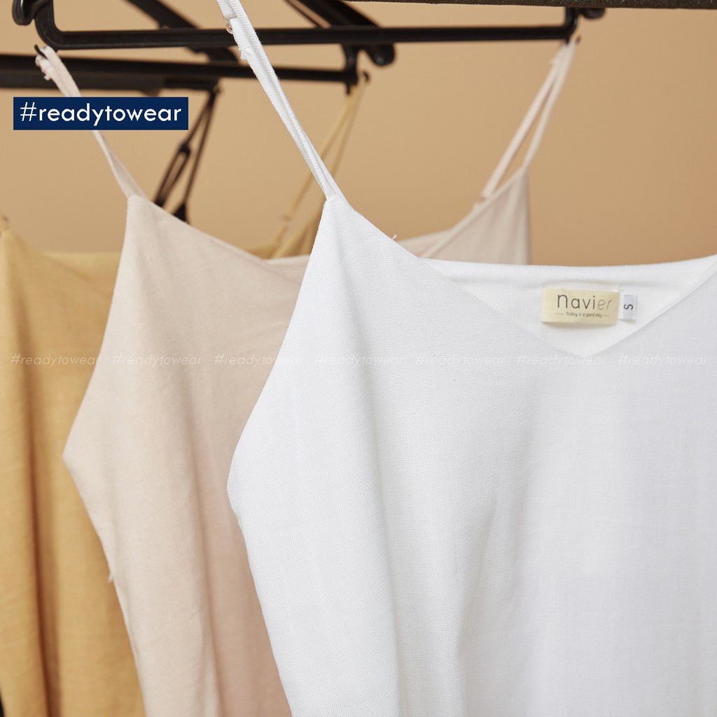 Đầm 2 dây xuông maxi - Váy hai dây dài suông xẻ tà hai bên - linen camisole dress D01 | BigBuy360 - bigbuy360.vn
