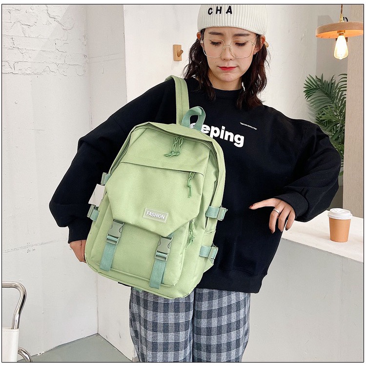 Balo Nam Nữ Ulzzang Thời Trang Phong Cách Basic Chống Thấm B99