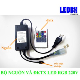Bộ nguồn điều khiển từ xa led dây đổi màu RGB