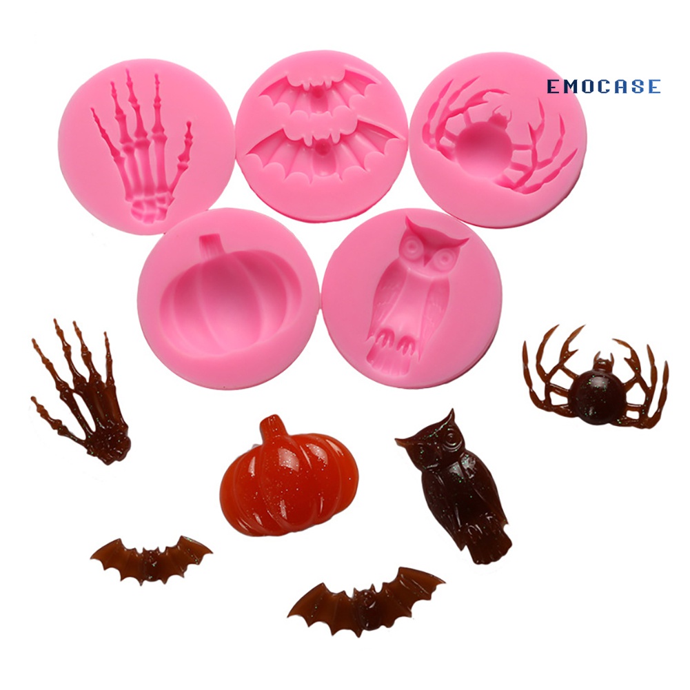 Khuôn Silicone Làm Bánh Tạo Hình Chủ Đề Halloween Độc Đáo Tiện Dụng