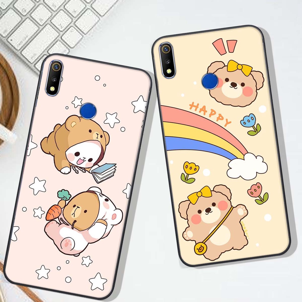 Ốp lưng Oppo REALME 3 / REALME 3 PRO in hình Gấu xinh xắn, Bò sữa đáng yêu,  ĐẸP -  RẺ - XINH - ĐỘC ĐÁO